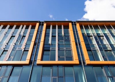 Westwood Apartments_Full Facade_curtain wall_Symonite Panels